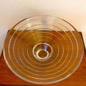 Mikasa Platinum Crystal Centerpiece Bowl